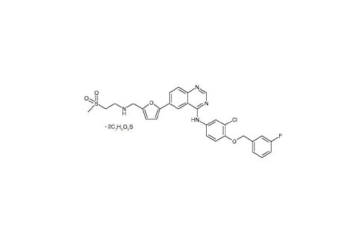 Chemical structure of lapatinib.