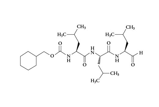 Chemical structure of MG-132.