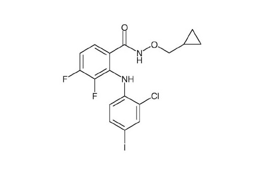 Chemical structure of PD184352.