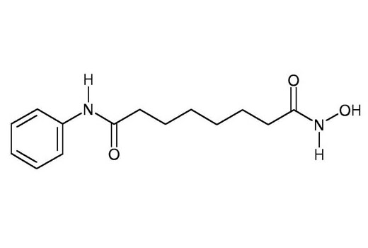 Chemical structure of vorinostat (SAHA).