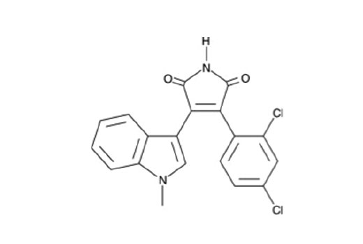 Chemical structure of SB216763.