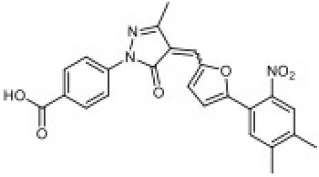 Chemical structure of C646
