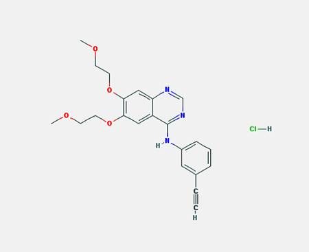 Chemical structure of erlotinib