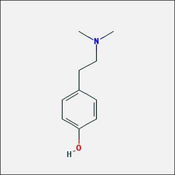 Chemical structure of Hordenine