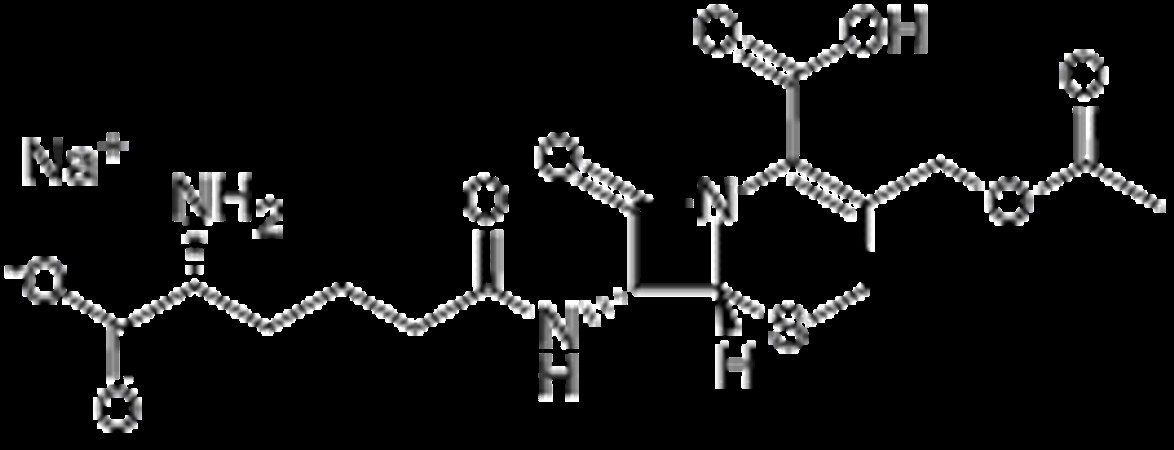 Chemical structure of Cephalosporin C Na salt