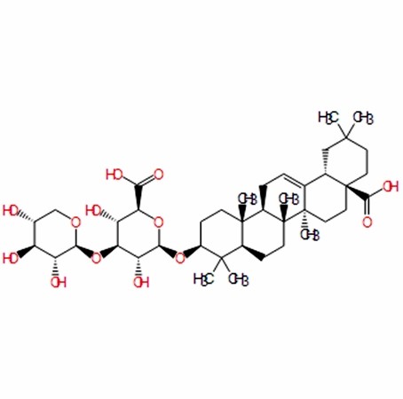 Chemical structure of Momordin Ic