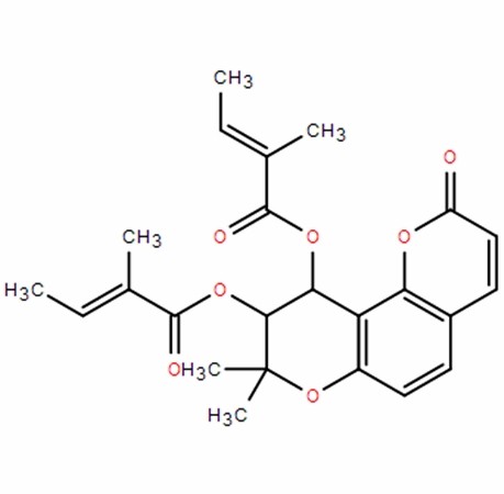 Chemical structure of praeruptorin B