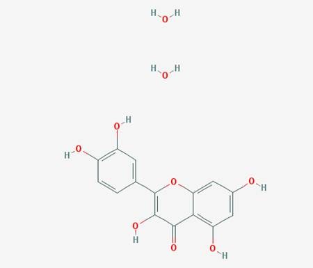 Chemical structure of Quercetin dihydrate